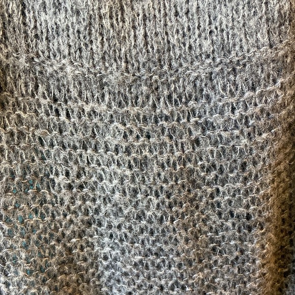 EILEEN FISHER OPEN FRONT CARDIGAN SWEATER , Size Large Alpaca/Wool Blend - Picture 5 of 9